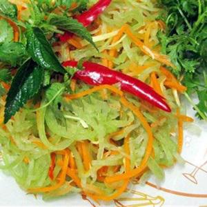 Cách làm gỏi bí đao cà rốt