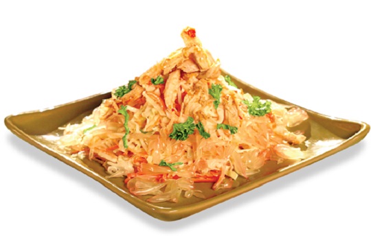 Gỏi bưởi bắp cải gà xé