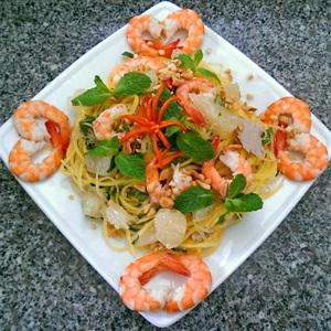 Cách làm gỏi bưởi đu đủ tôm thịt