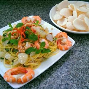 Cách làm gỏi bưởi đu đủ tôm thịt