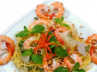 Gỏi bưởi đu đủ tôm thịt