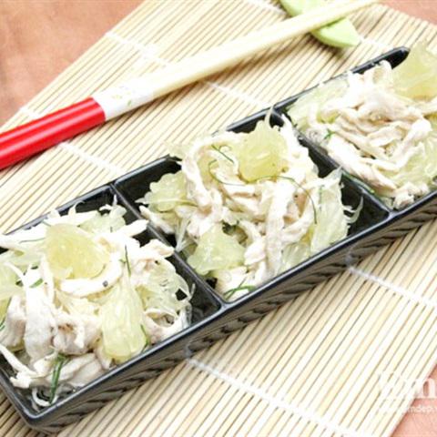 Cách làm gỏi bưởi thịt gà