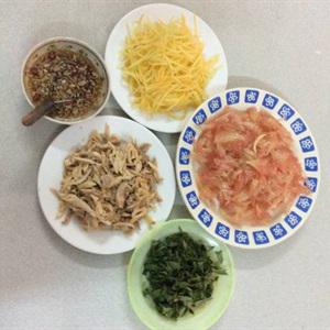 Cách làm gỏi bưởi trộn thịt gà