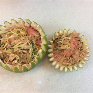 Cách làm gỏi bưởi trộn thịt gà