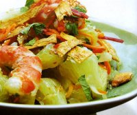 Gỏi bưởi trộn tôm và khô bò