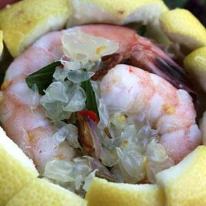 Cách làm gỏi bưởi trộn tôm