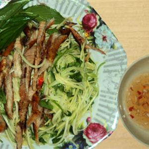 Cách làm gỏi cá lóc xoài xanh