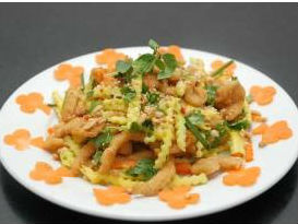 Gỏi cá lóc xoài xanh