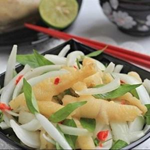 Cách làm gỏi chân gà rút xương