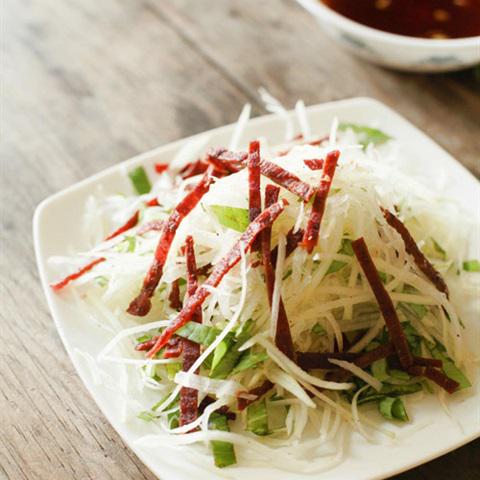 Cách làm gỏi đu đủ bò khô