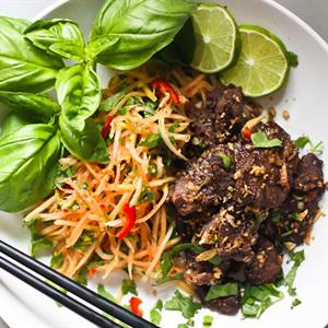 Cách làm gỏi đu đủ thịt bò