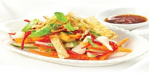 Gỏi dưa leo khô cá