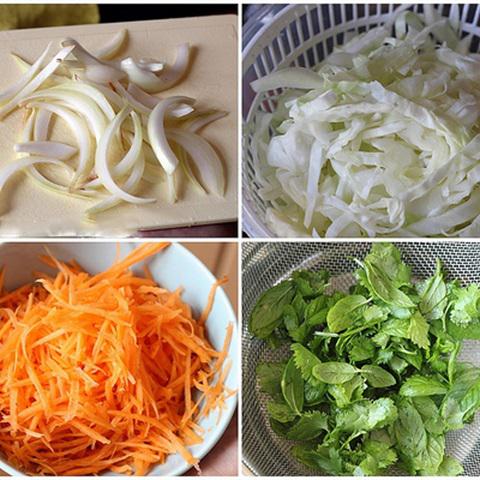 Cách làm gỏi gà bắp cải