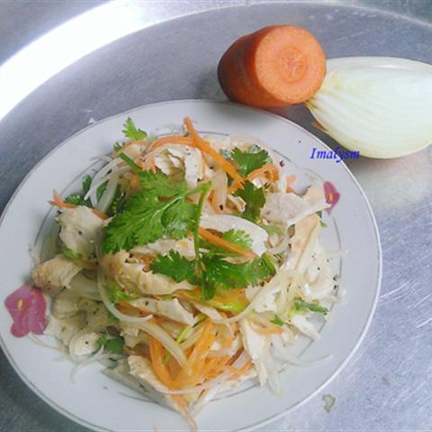 Cách làm gỏi gà chay