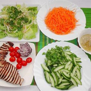 Cách làm gỏi gà chiên