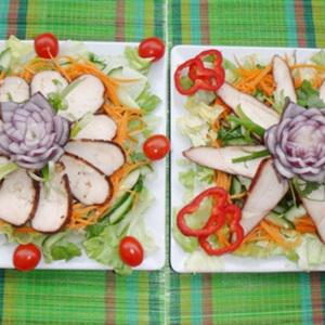 Cách làm gỏi gà chiên