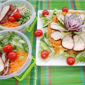 Cách làm gỏi gà chiên