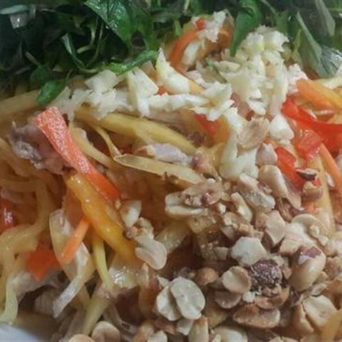 Cách làm gỏi gà đu đủ