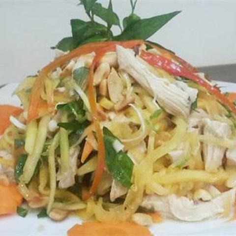 Cách làm gỏi gà đu đủ