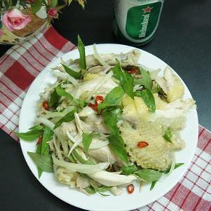 Cách làm gỏi gà trộn mọi