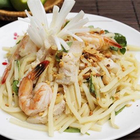 Cách làm gỏi măng tôm thịt