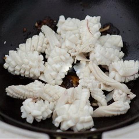 Cách làm gỏi mực táo xanh