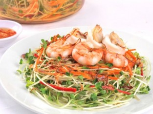 Gỏi rau mầm hải sản