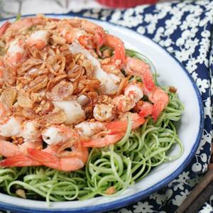 Cách làm gỏi rau muống tôm thịt