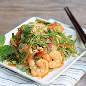 Cách làm gỏi rau muống tôm