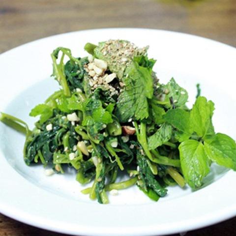 Cách làm gỏi rau muống trộn