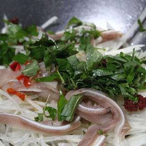 Cách làm gỏi tai heo đu đủ
