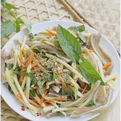 Cách làm gỏi tai heo với xoài xanh