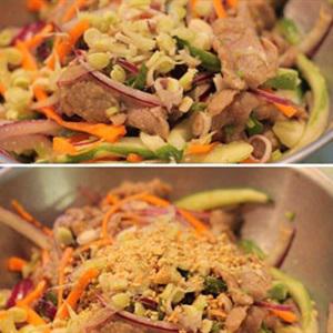 Cách làm gỏi thịt bò chua cay