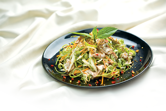 Gỏi thịt bò trộn rau