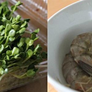 Cách làm gỏi tôm rau mầm