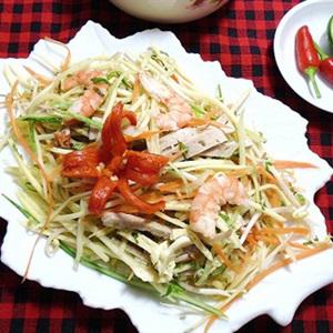 Cách làm gỏi tôm thịt heo