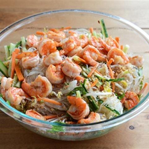Cách làm gỏi tôm trộn miến