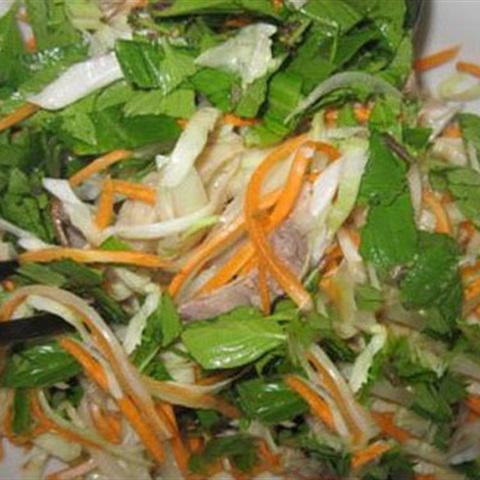 Cách làm gỏi vịt bắp cải