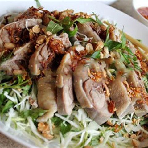 Cách làm gỏi vịt bắp cải