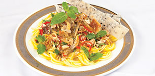 Gỏi xoài khô cá sặc