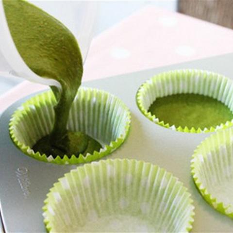 Cách làm green tea cupcakes