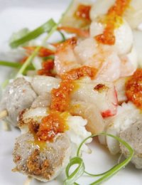 Hải sản nướng xiên