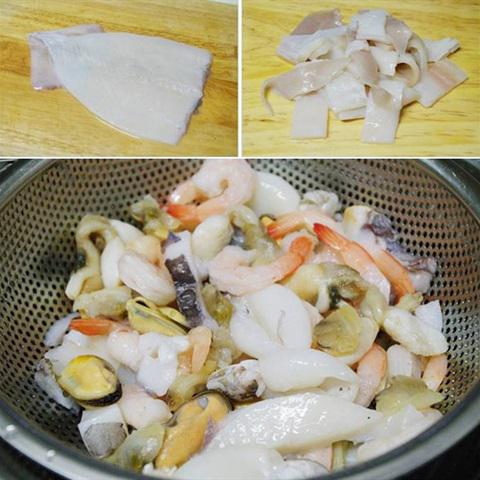 Cách làm hải sản xào cải thìa