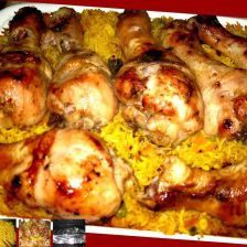 Hấp dẫn cơm gà nướng