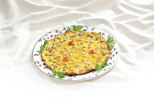 Hến chiên trứng