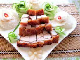 Heo quay không cần lò nướng