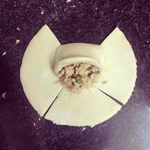 Cách làm hoành thánh hoa hồng chiên