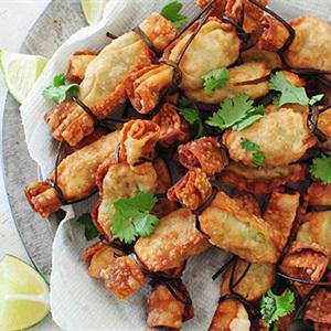 Cách làm hoành thánh nhân bơ chiên