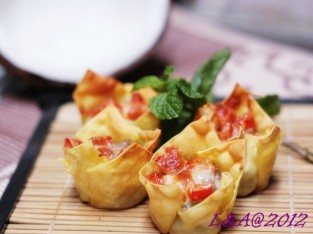 Hoành thánh nướng