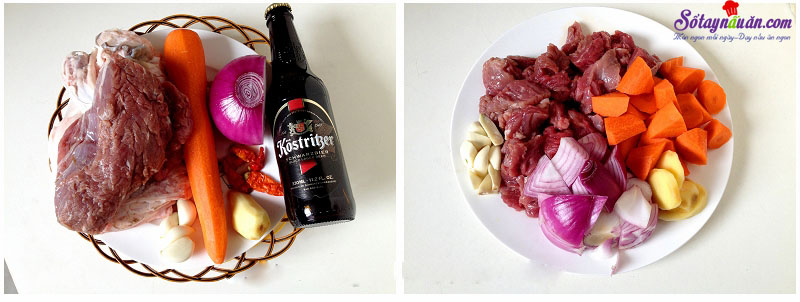 Hướng dẫn cách làm bò nấu bia ngon tại nhà